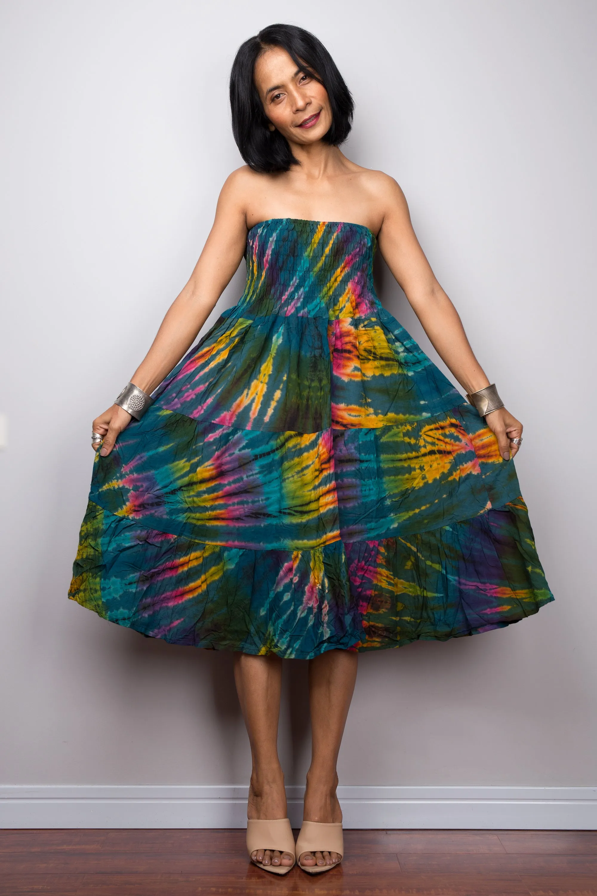 Tie Dye Smock Skirt