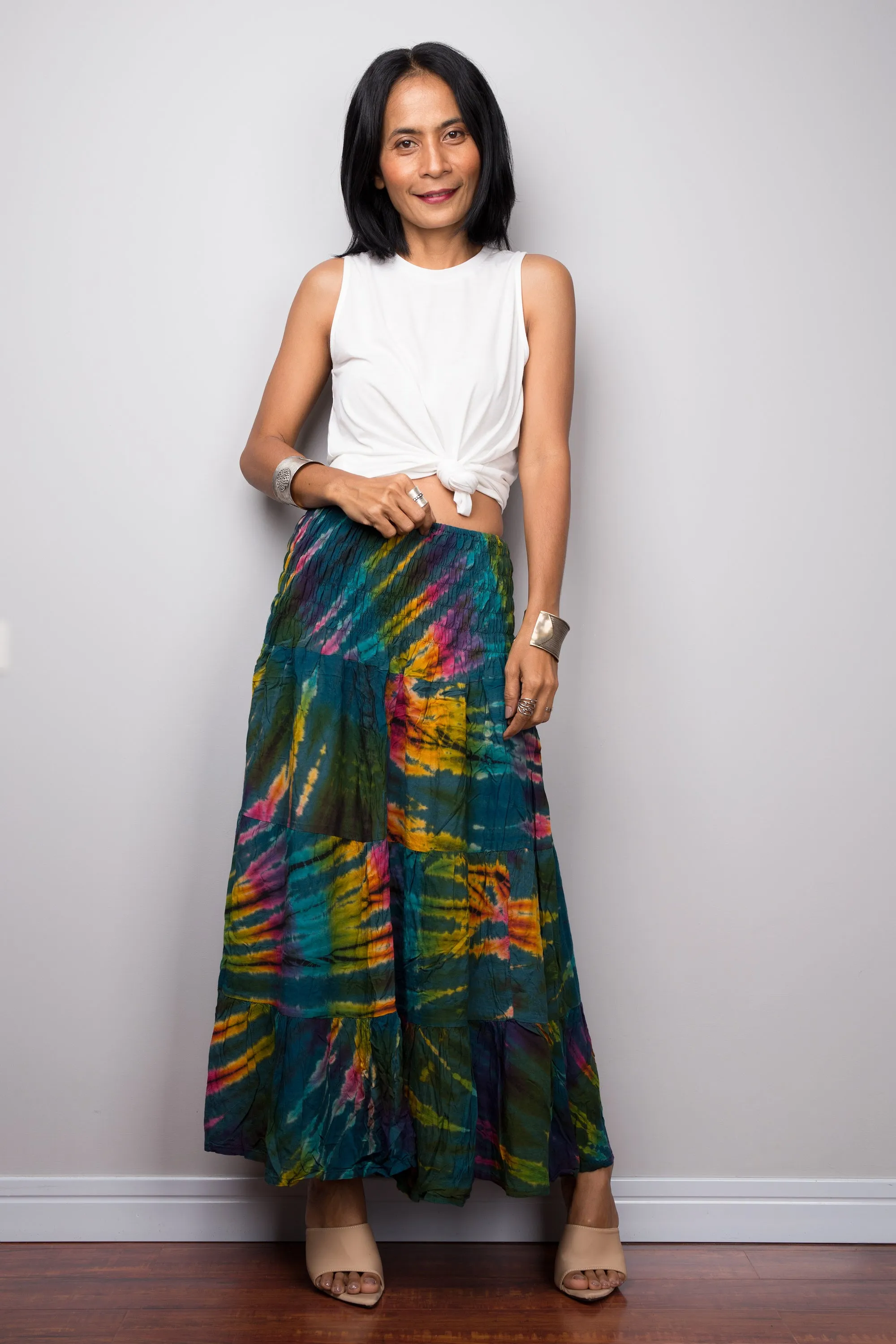 Tie Dye Smock Skirt