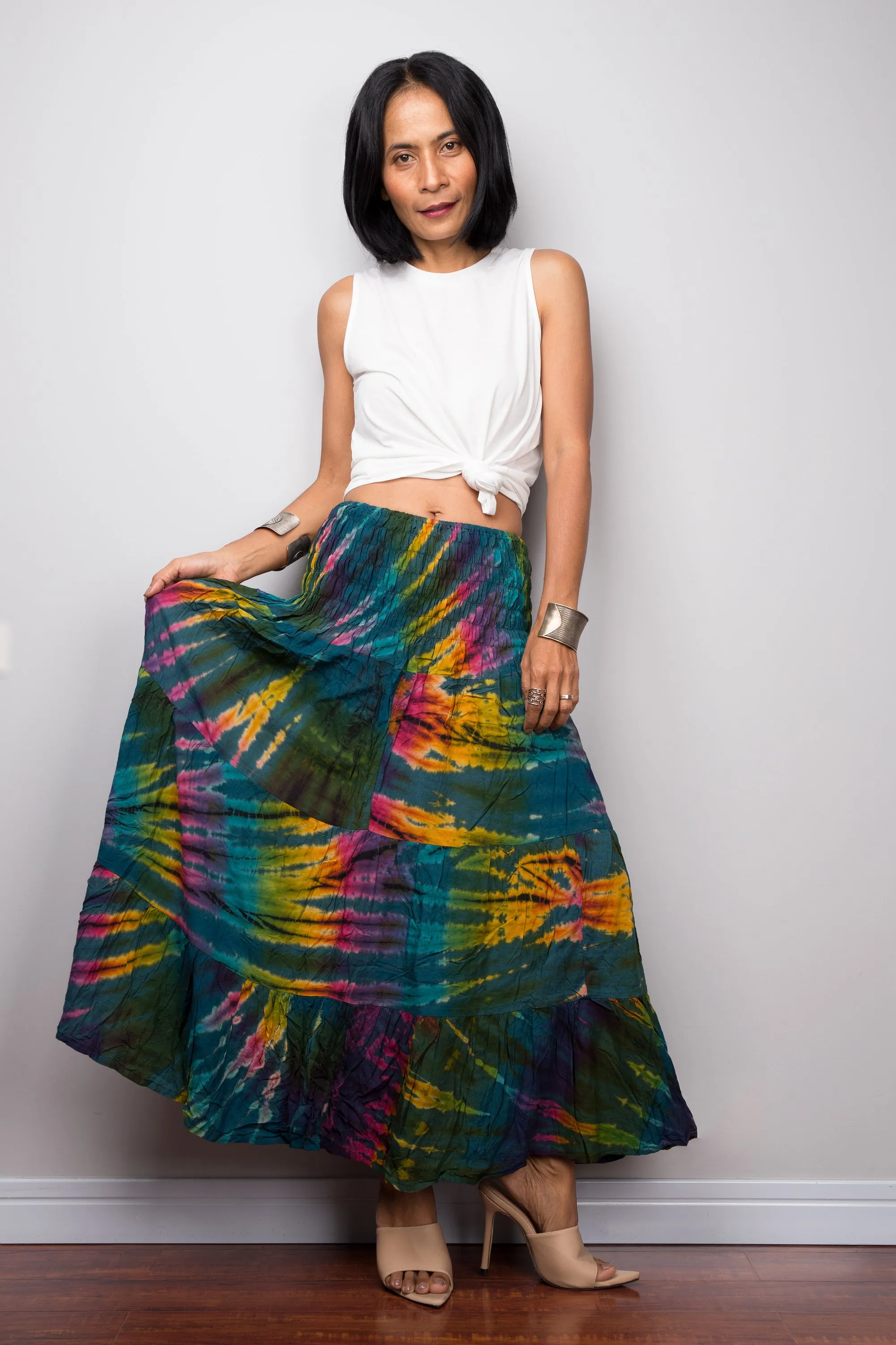 Tie Dye Smock Skirt